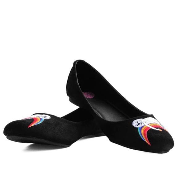 TUK Footwear Womens Adorable Cute Sloth Rainbow Ballet Flats Size 7 - Picture 2 of 8